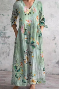 Floral Maxi Dress Relaxed Bohemian Style