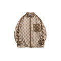 Men’s Khaki and Cream Long Sleeve Shirt
