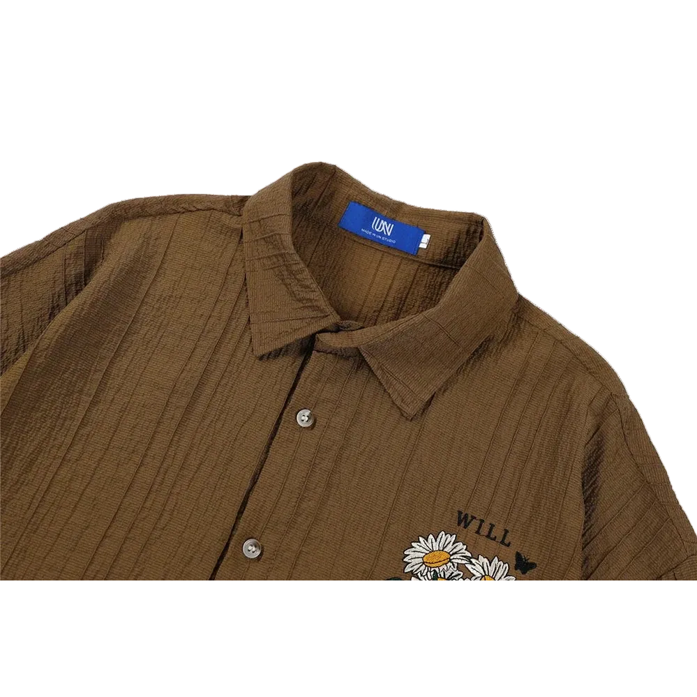 Men’s Brown Short Sleeve Shirt